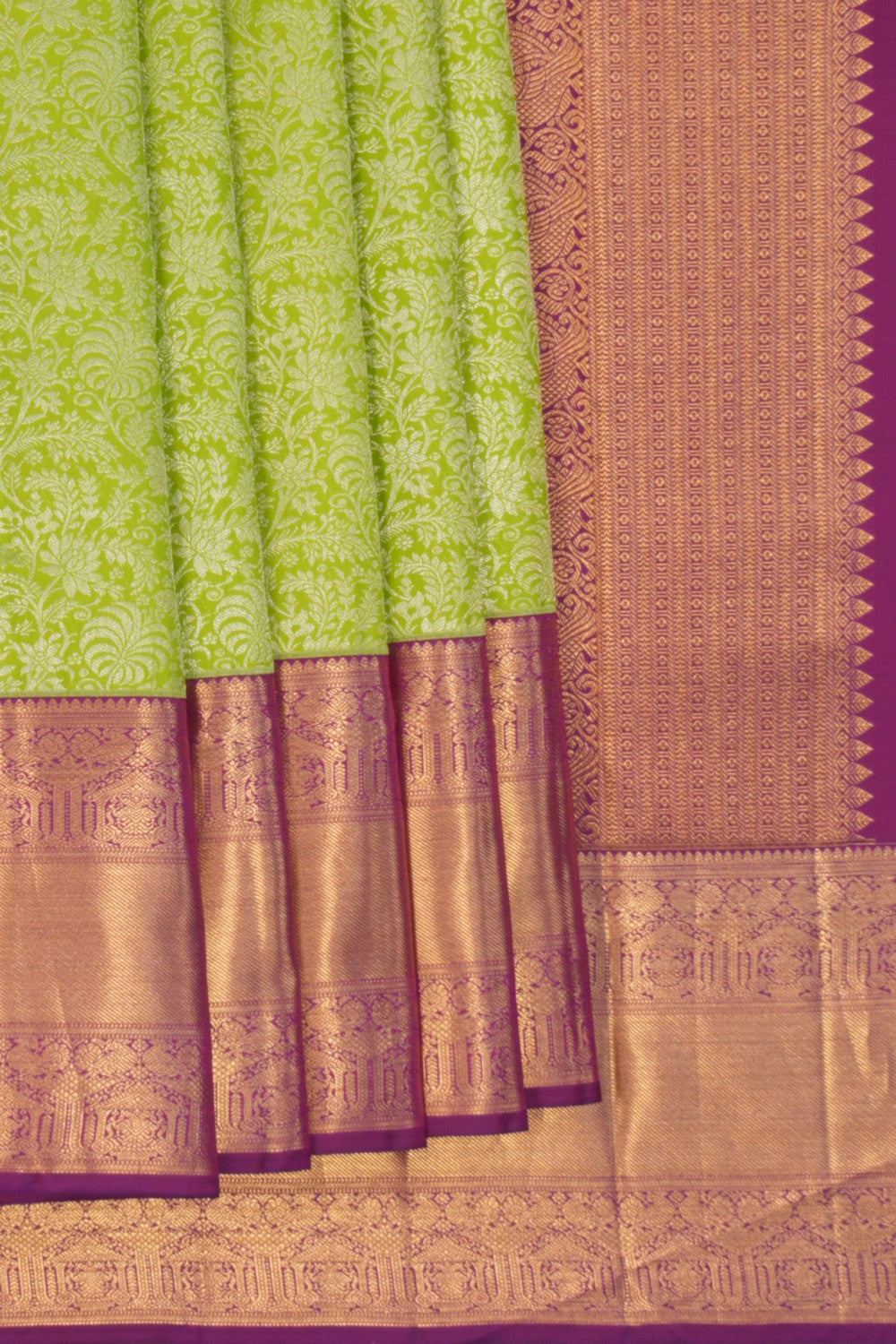 Image of Kanchipattu Brocade Green Saree